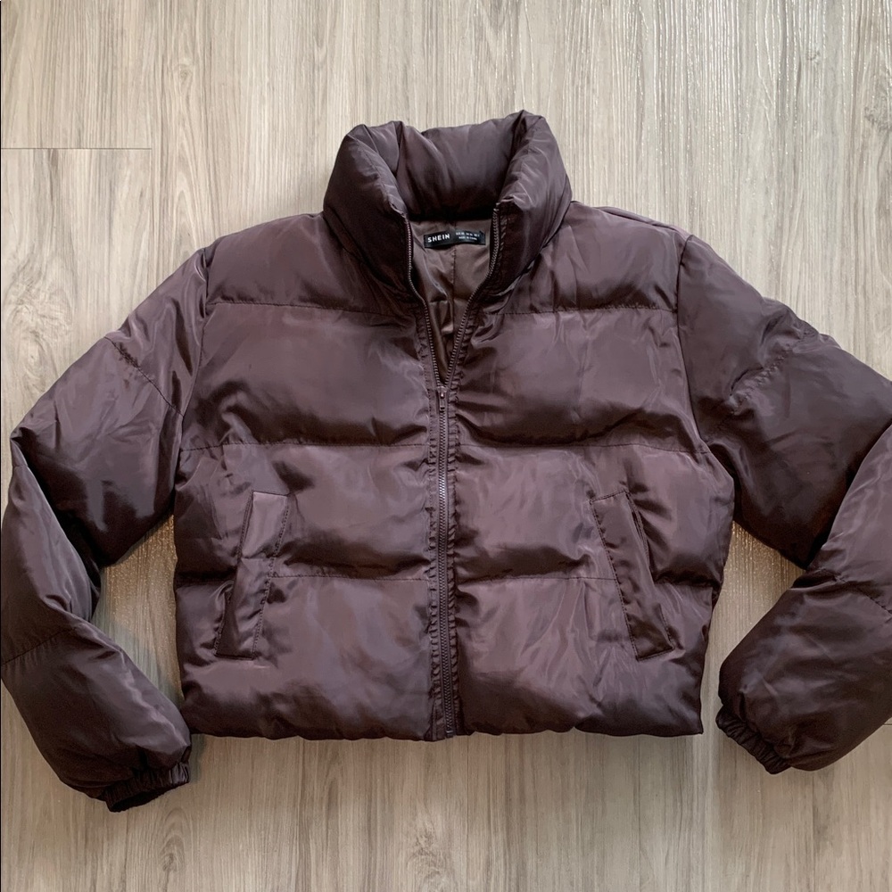 Chocolate Brown Puffer Jacket